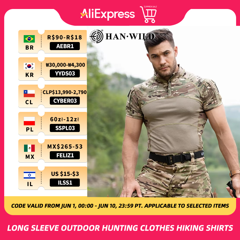 Wildman Hunting & Outdoor Nelspruit - Tactical T Shirt Shirts Men Airsoft