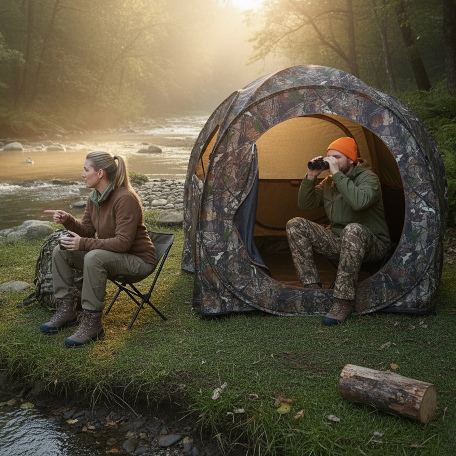Outdoor Hunting Blinds - Camouflage Pop-Up Hunting Blind Easy Setup