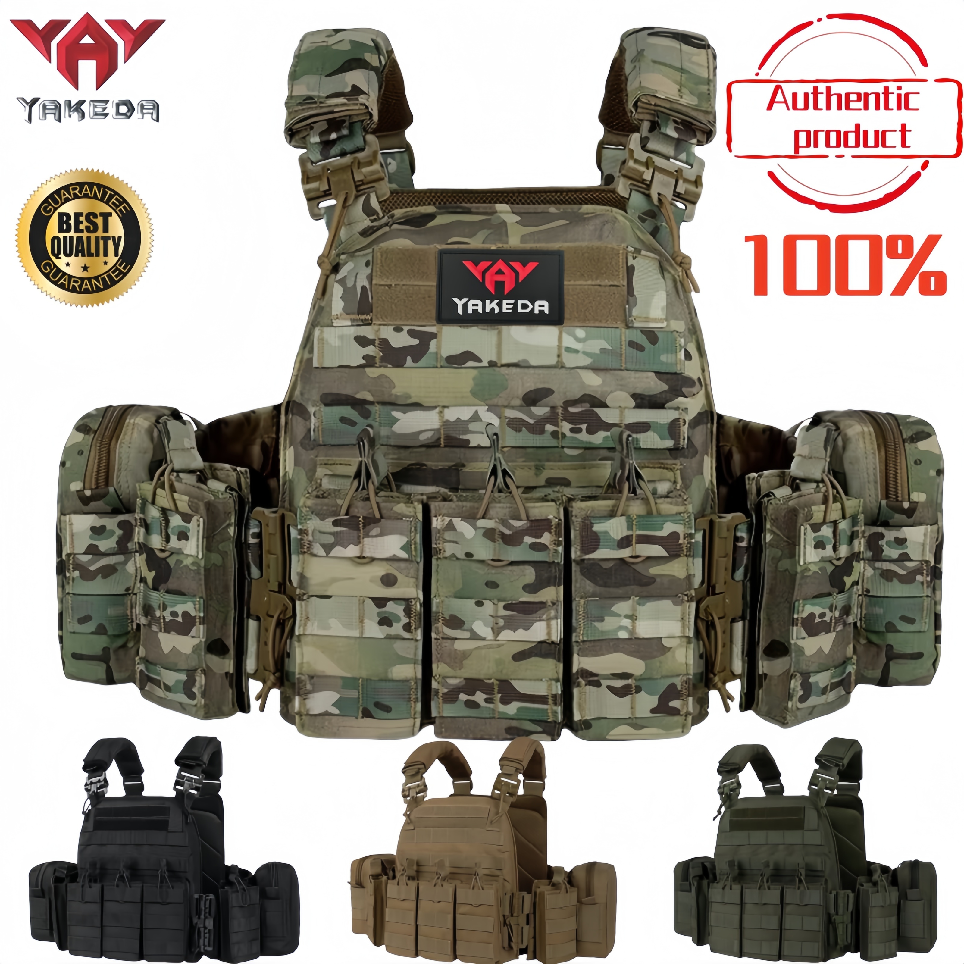 Hunting Outdoor Gear - YAKEDA Tactical Vest 6094 Fast detachable
