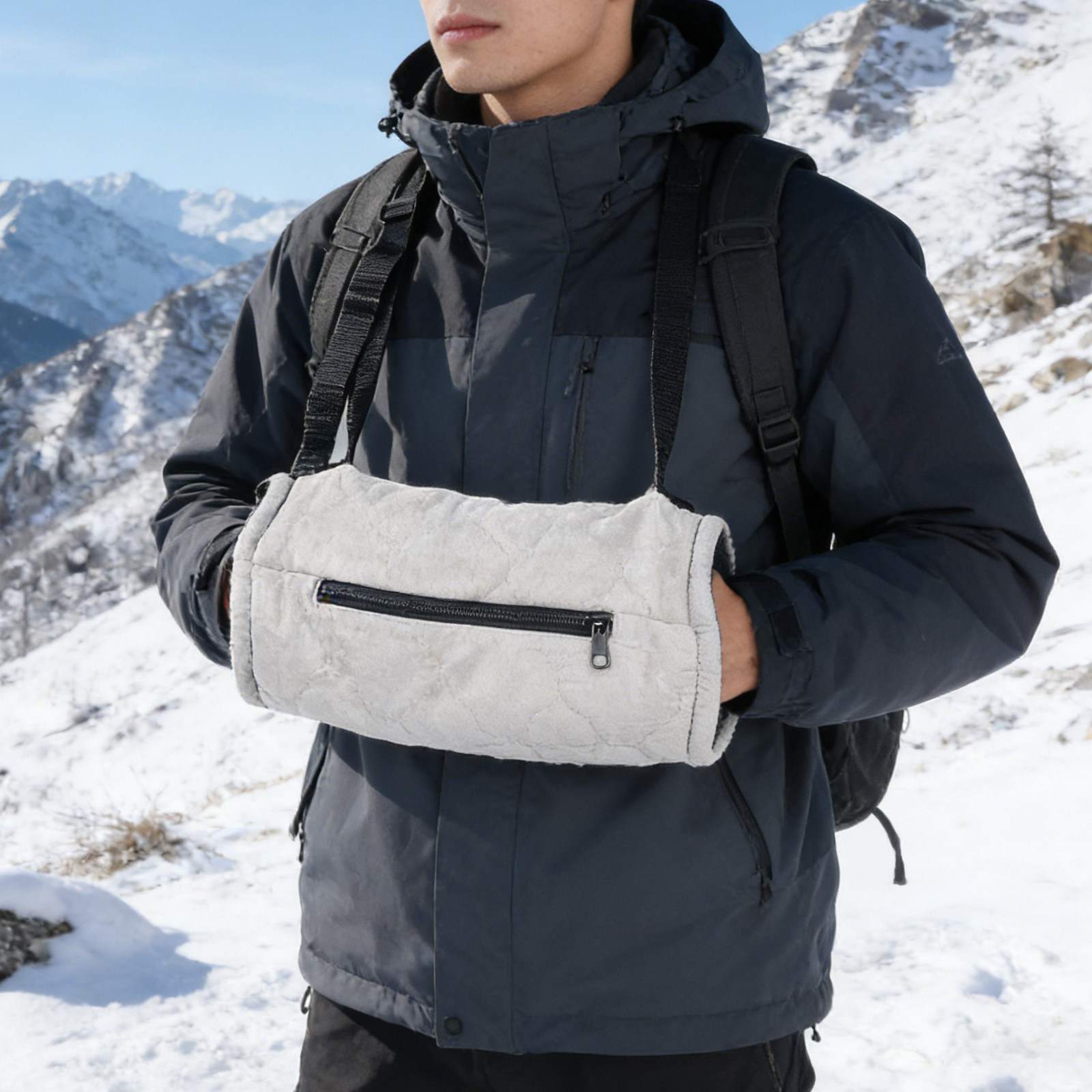 Outdoor Hunting Fleece - Football Hand Warmer Pouch Electric Thick