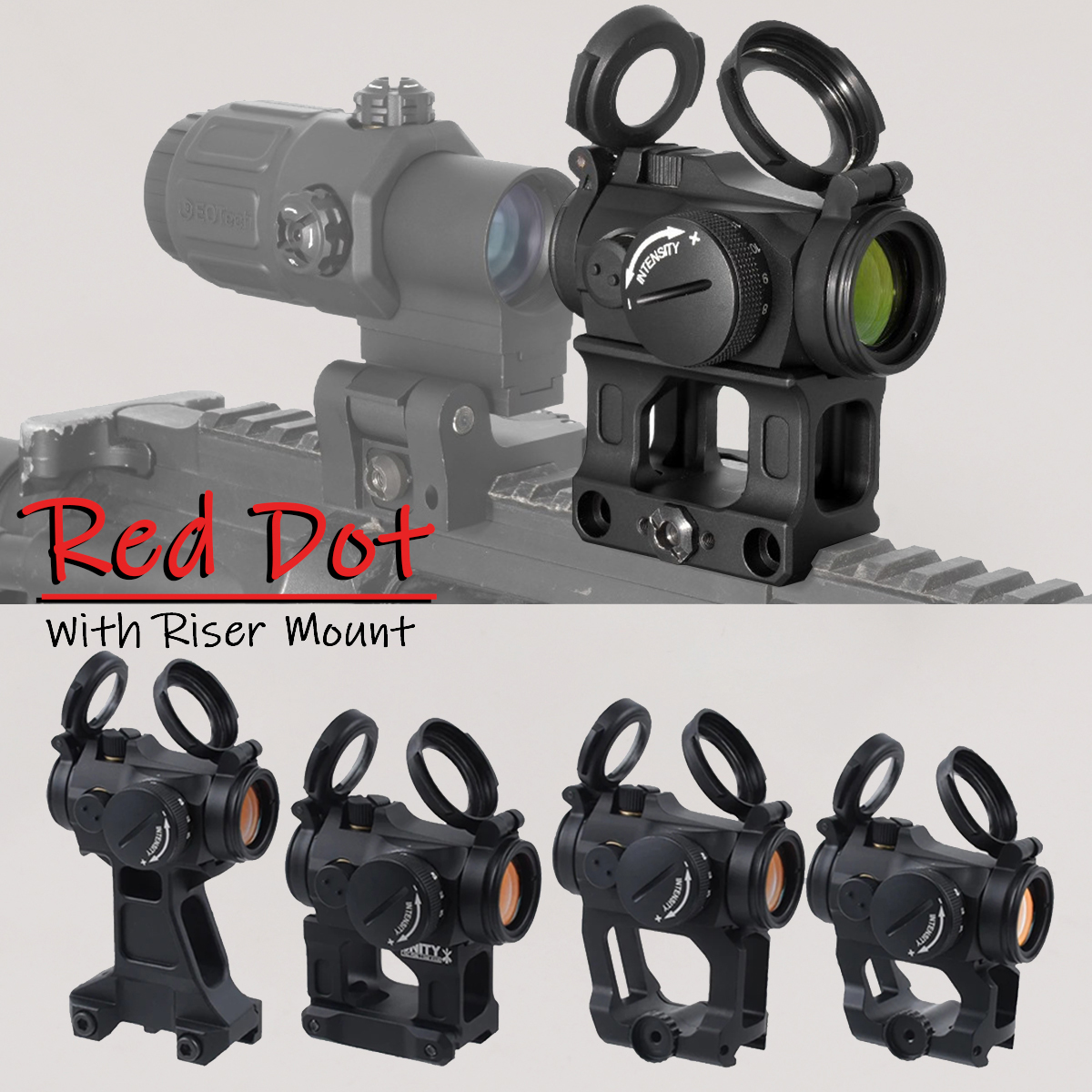 Outdoor Hunting Rifle - Red Dot Sight Optics Scope Reflex