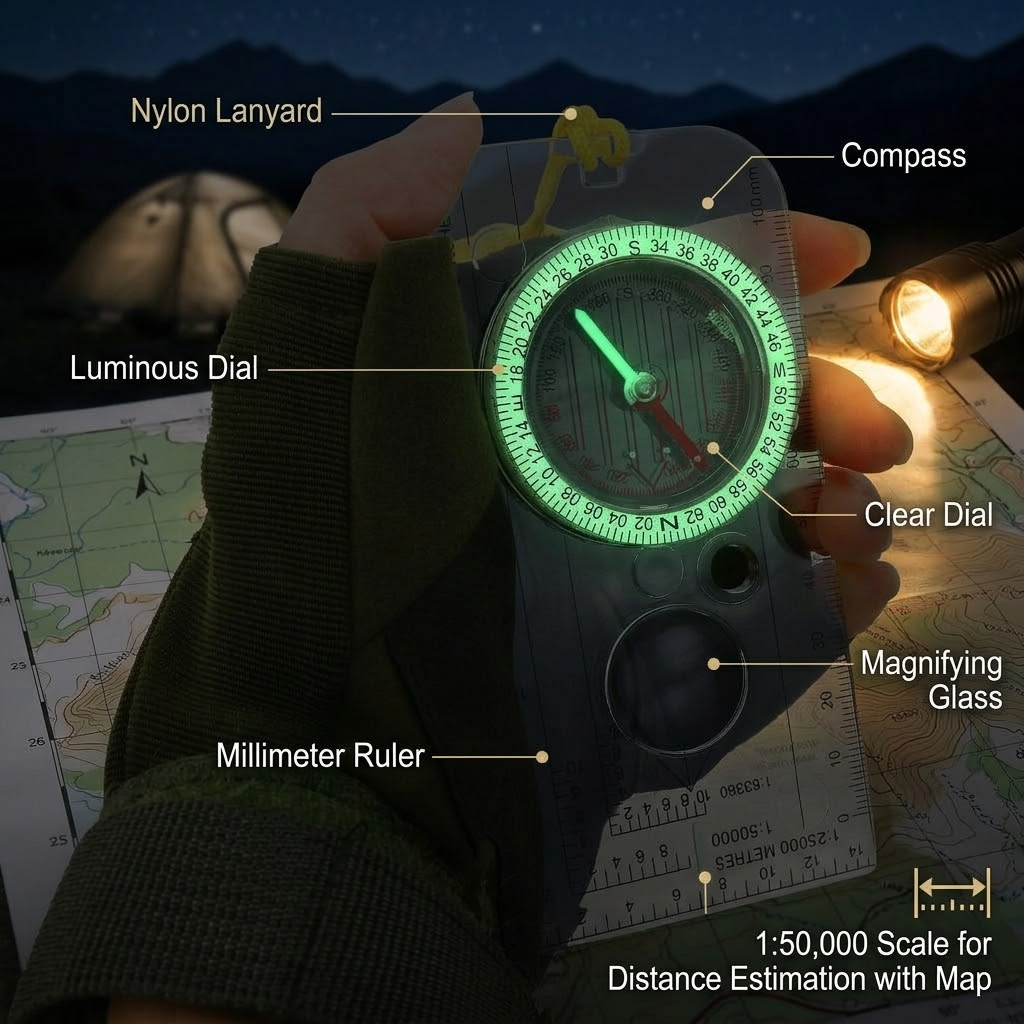 Durable Map Reading Compass wi - Outdoor Hunting Maps review and price