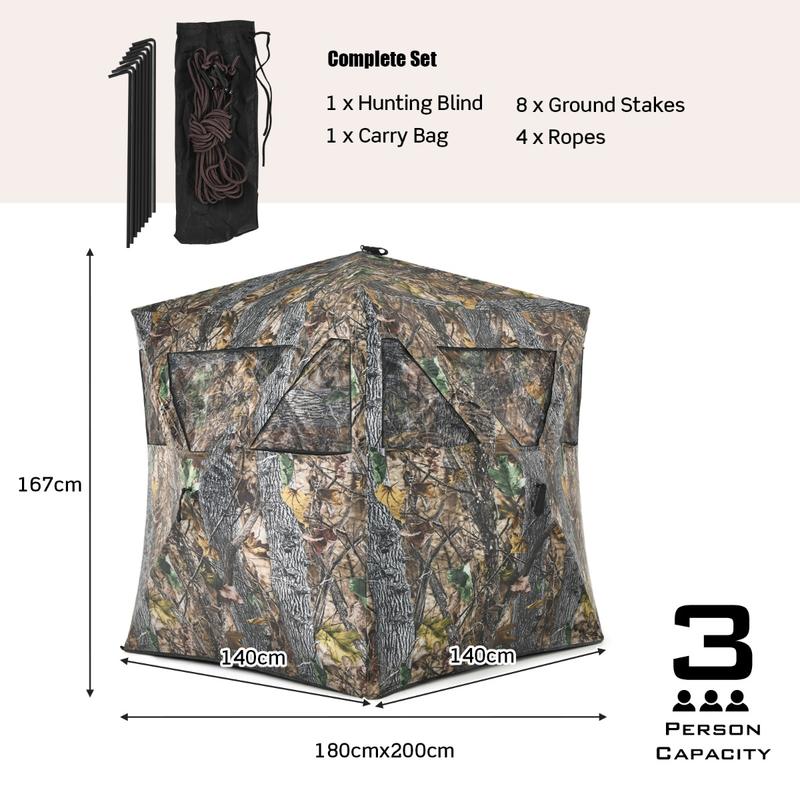 3 Person Portable Pop-Up Groun - Hunting & Outdoor Supplies Carterton Reviews review and price