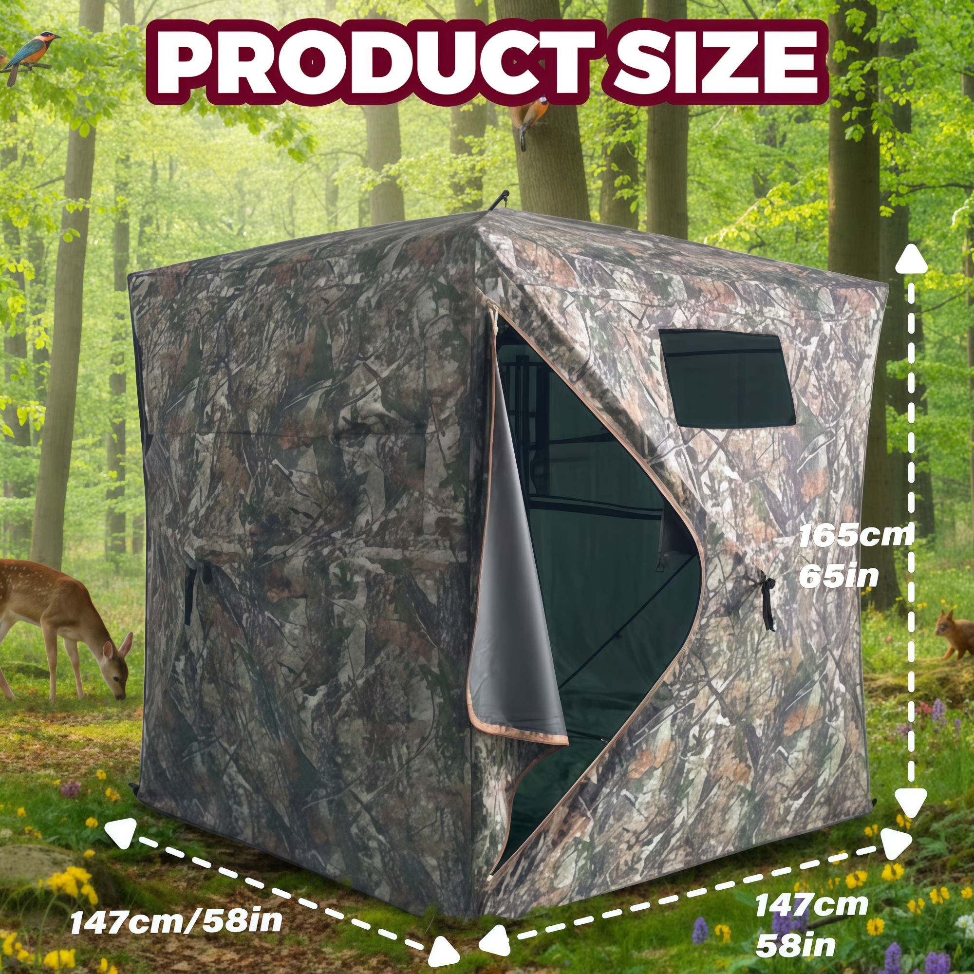 Camouflage Pop-Up Hunting Blin - Hunting & Outdoor Supplies Carterton Reviews review and price