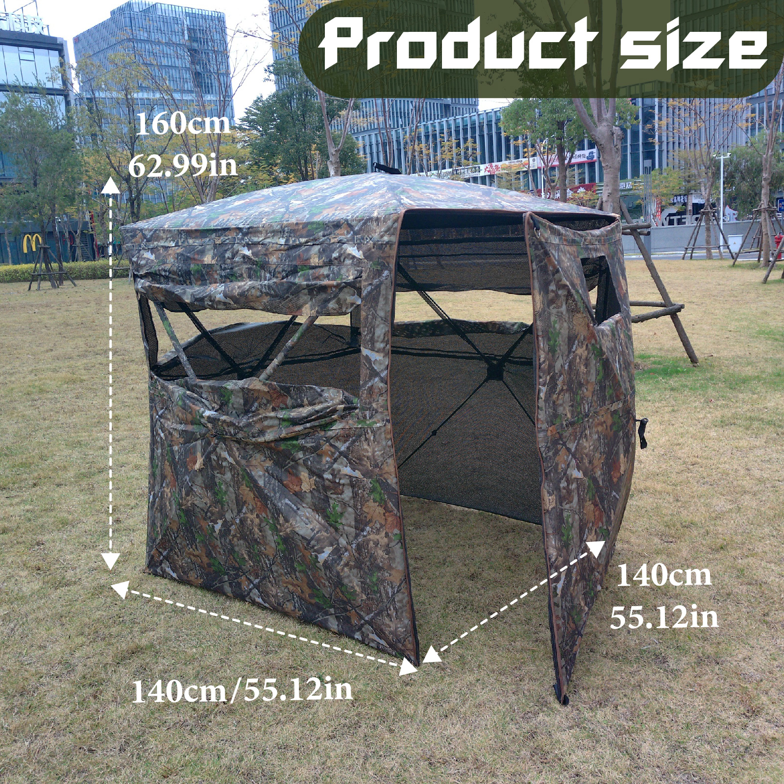 Camouflage Pop-Up Hunting Blin - Hunting & Outdoor Supplies Carterton Reviews review and price