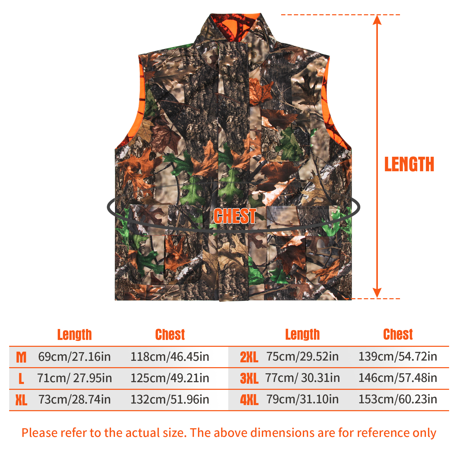 Orange Hunting Vest Men's Slee - Outdoor Hunting Fleece review and price