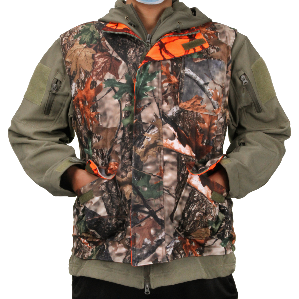 Orange Hunting Vest Men's Slee - Outdoor Hunting Fleece review and price
