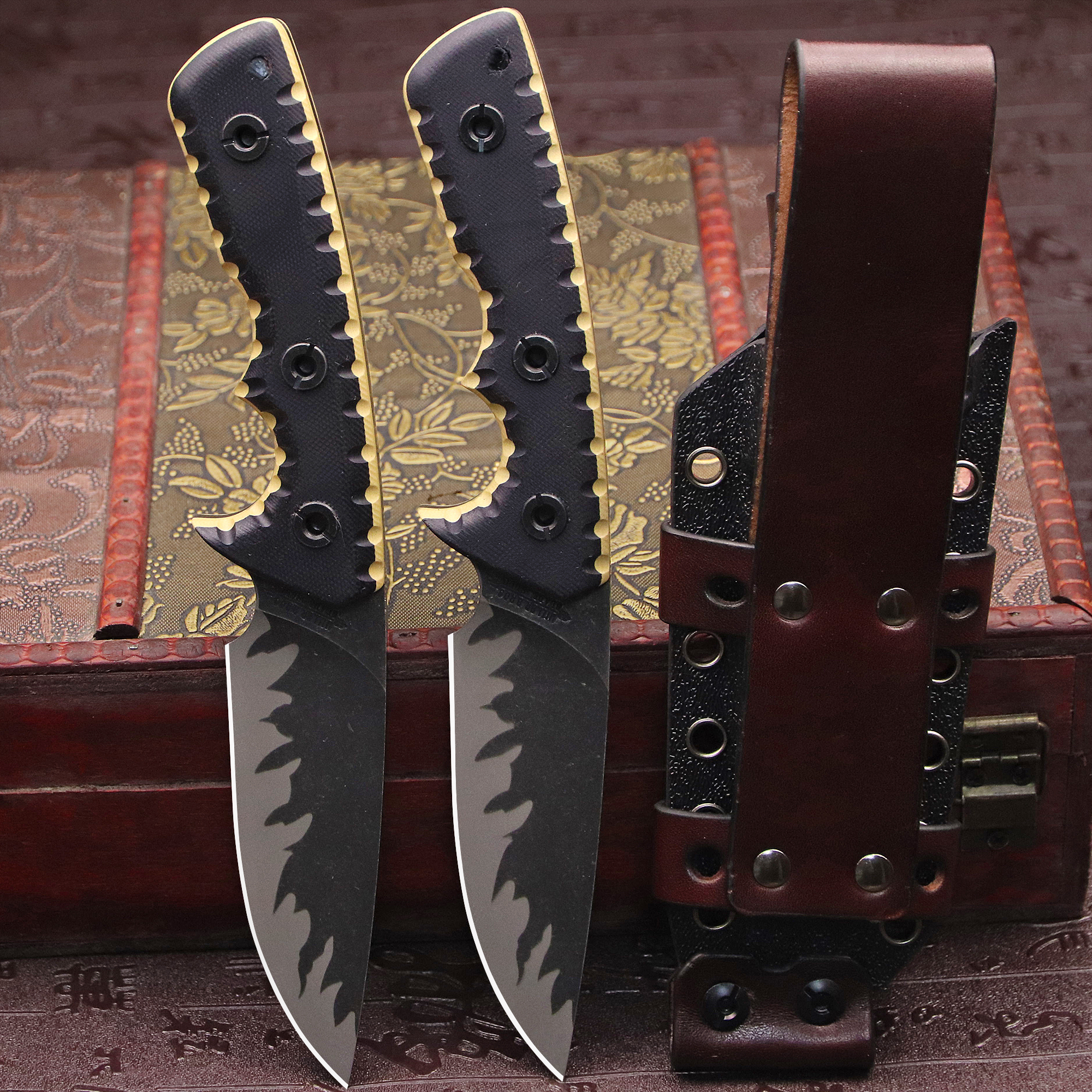 M-L (USA) DC53 Stone Washed Fu - Hunting Outdoor Edge Knives review and price