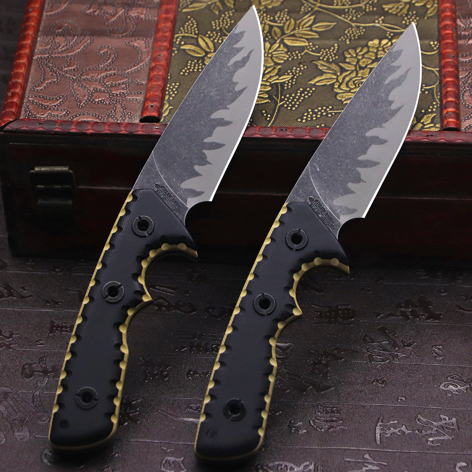 M-L (USA) DC53 Stone Washed Fu - Hunting Outdoor Edge Knives review and price
