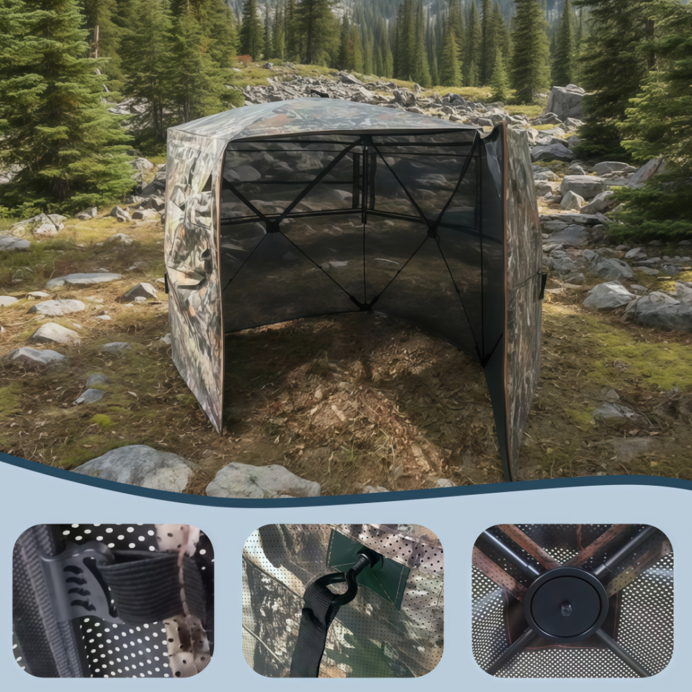 Camouflage Pop-Up Hunting Blin - Outdoor Hunting Blinds review and price