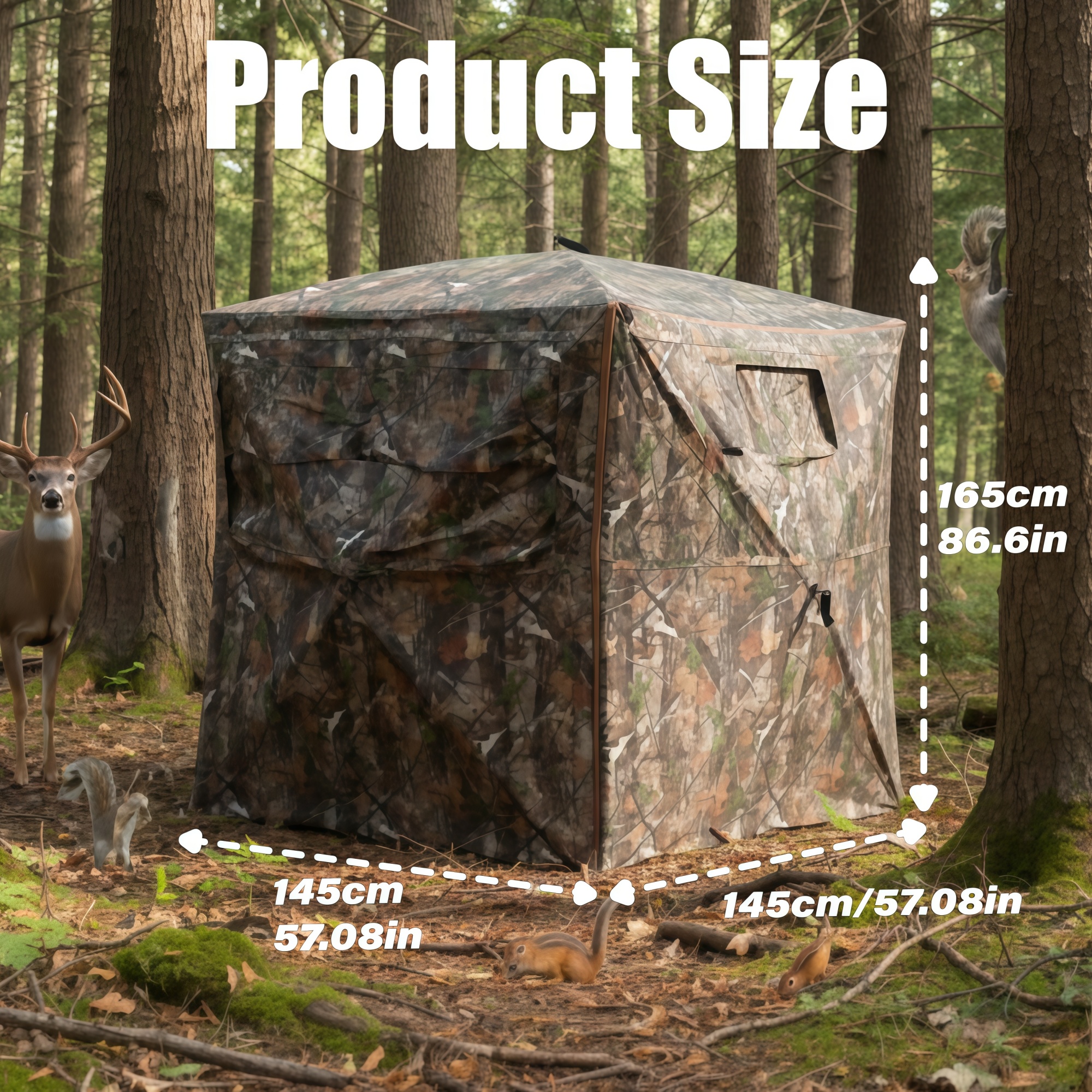 Camouflage Pop-Up Hunting Blin - Outdoor Hunting Blinds review and price