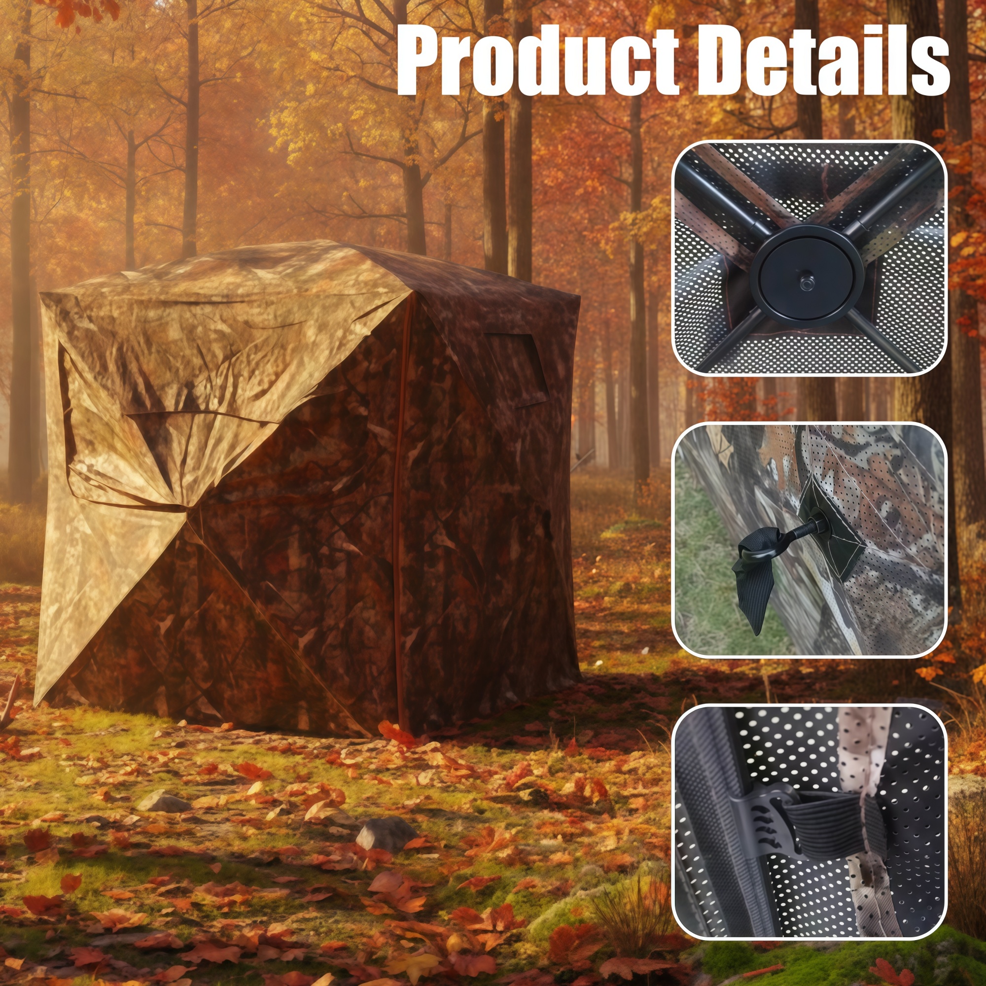 Camouflage Pop-Up Hunting Blin - Outdoor Hunting Blinds review and price