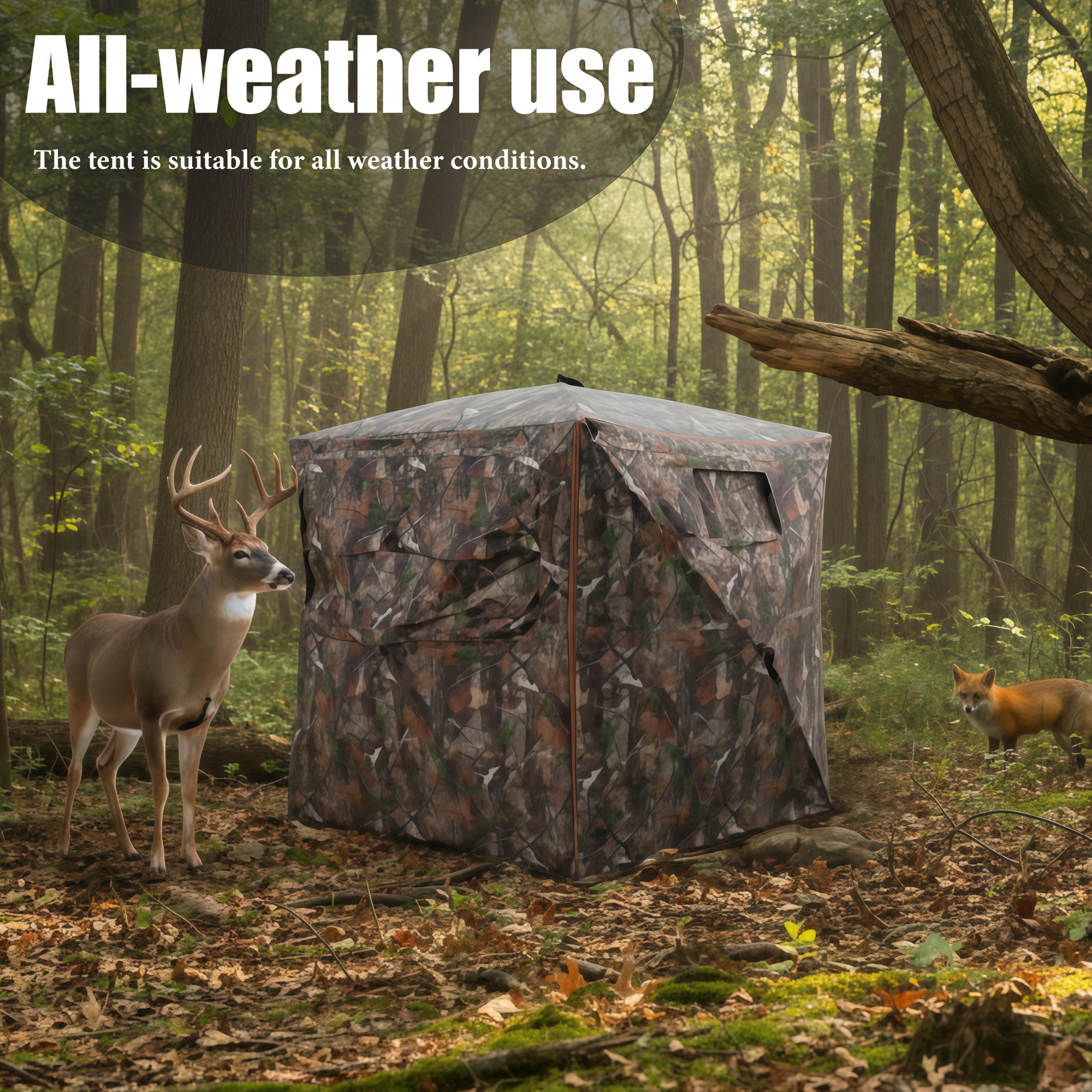 Camouflage Pop-Up Hunting Blin - Outdoor Hunting Blinds review and price
