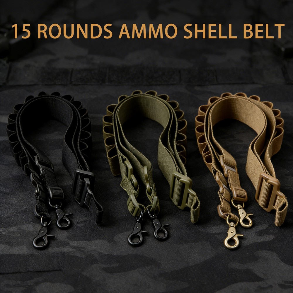 15 Rounds Ammo Shell Belt Rifl - Outdoor Hunting Rifle review and price
