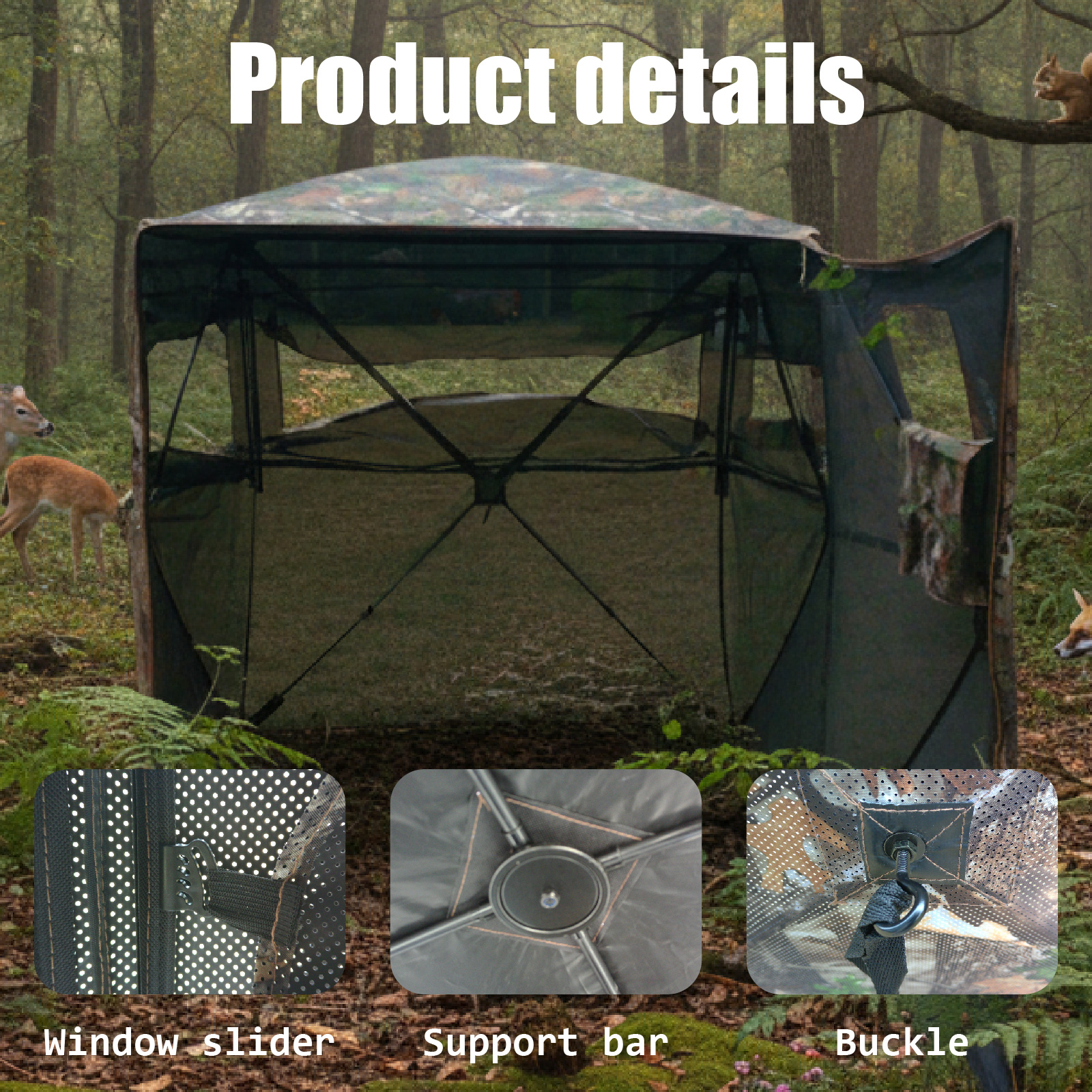 Camouflage Pop-Up Hunting Blin - Outdoor Hunting Blinds review and price