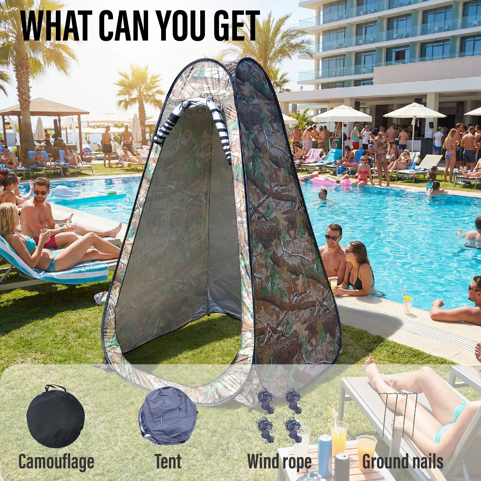 Portable Pop-Up Privacy Tent f - Outdoor Hunting Toilet review and price
