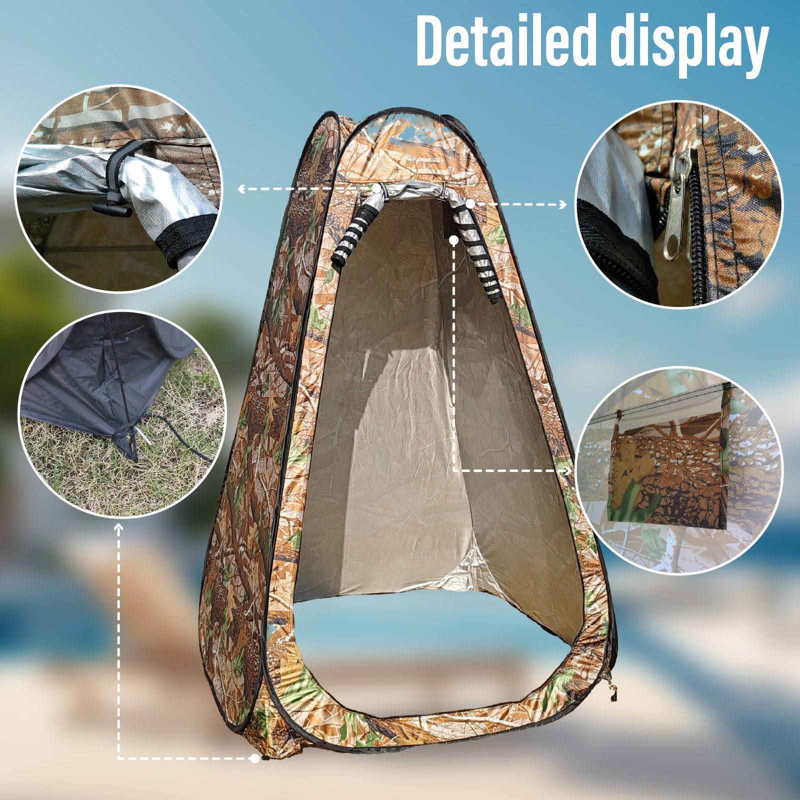 Portable Pop-Up Privacy Tent f - Outdoor Hunting Toilet review and price