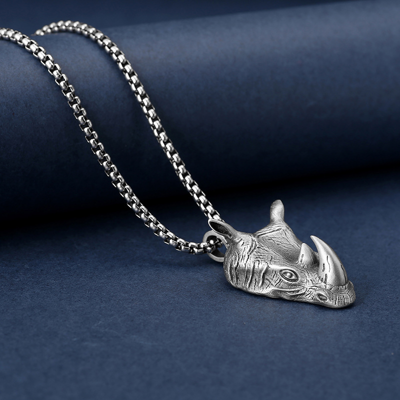 1Pcs Pure Tin Rhino Head Penda - Wildman Hunting & Outdoor Nelspruit review and price