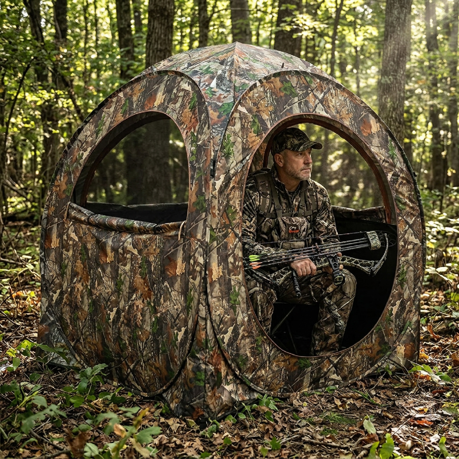 Camouflage Pop-Up Hunting Blin - Outdoor Hunting Blinds review and price