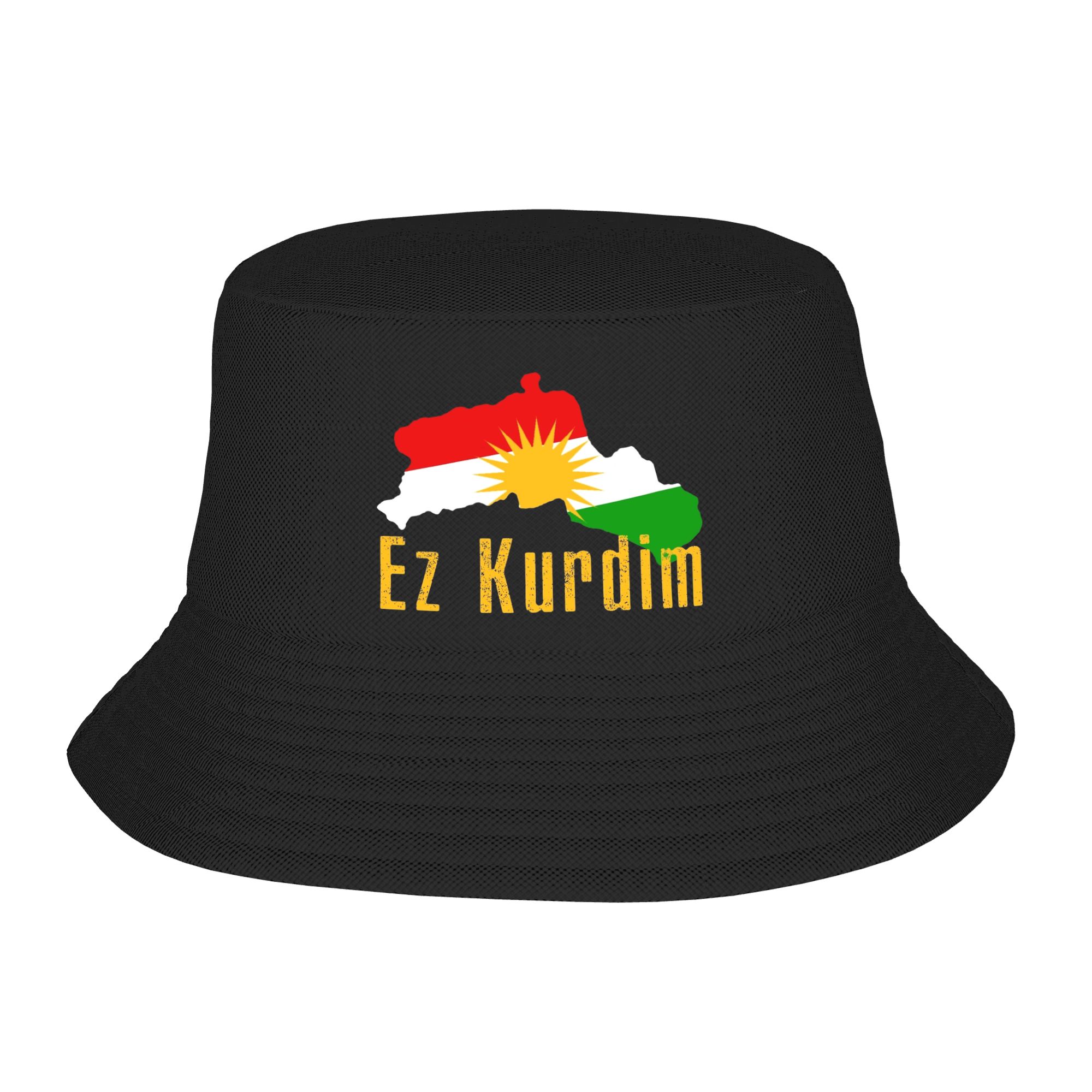 Kurdistan Flag Map  Bucket Hat - Outdoor Hunting Maps review and price