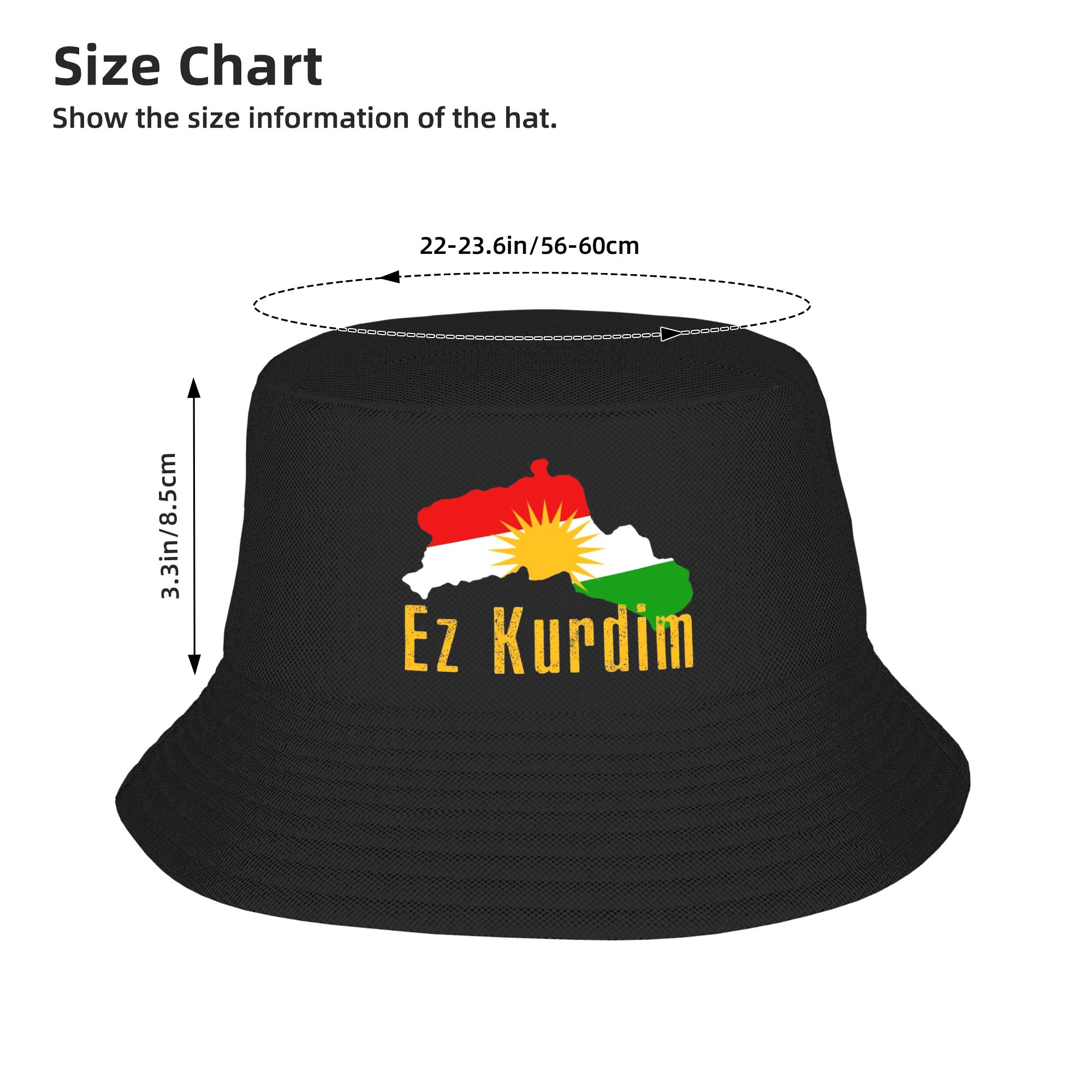 Kurdistan Flag Map  Bucket Hat - Outdoor Hunting Maps review and price