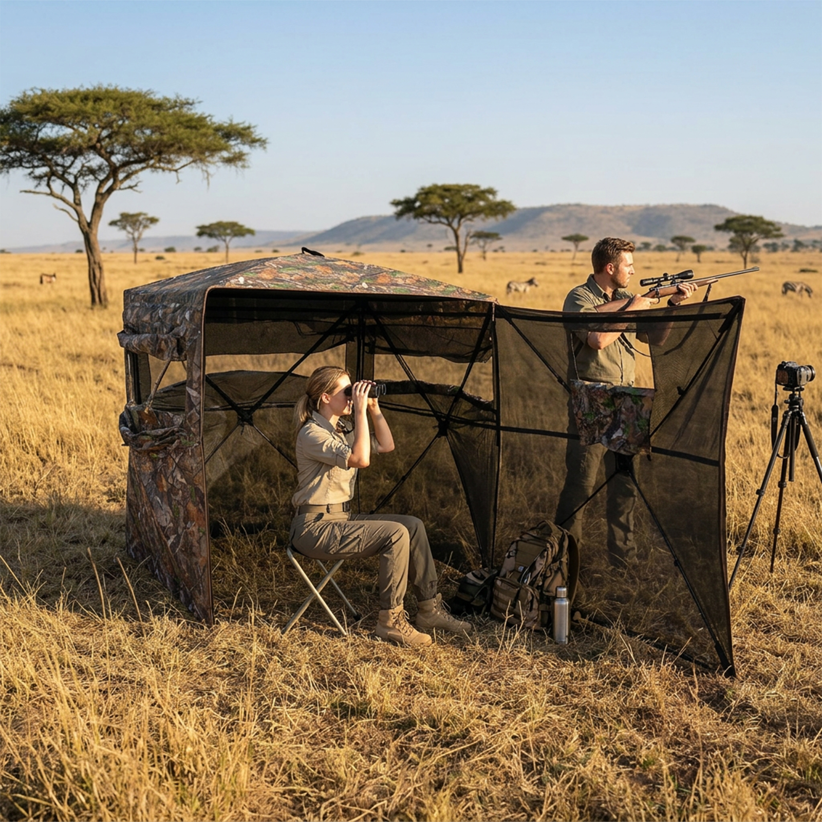 Camouflage Pop-Up Hunting Blin - Hunting & Outdoor Supplies Carterton Reviews review and price