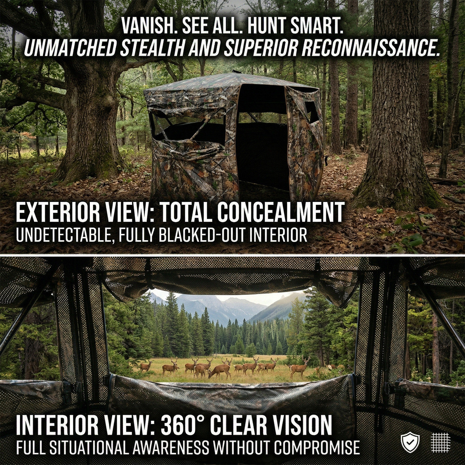 Camouflage Pop-Up Hunting Blin - Hunting & Outdoor Supplies Carterton Reviews review and price