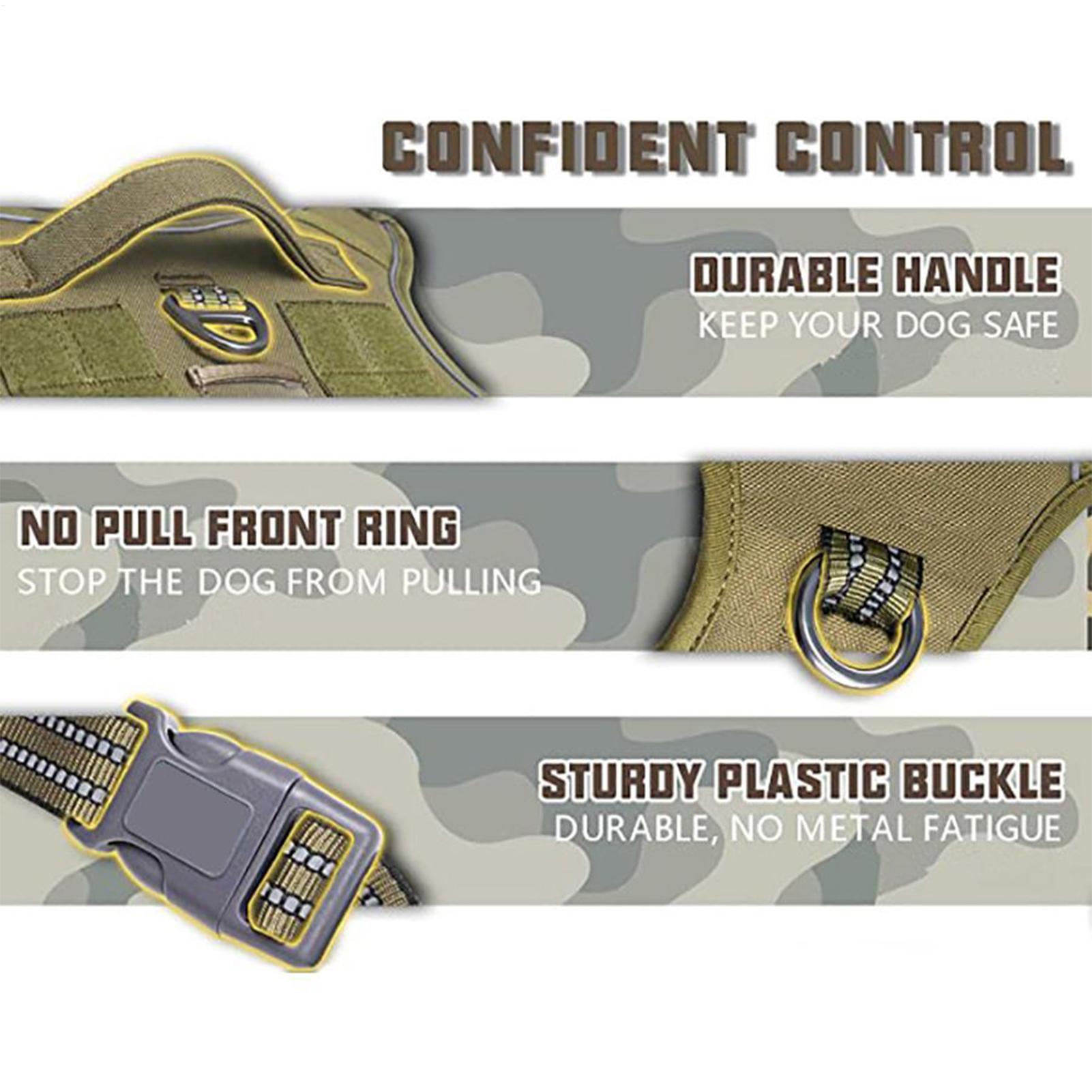 Heavy Duty Dog Harness No Pull - Outdoor Hunting Dog Collar review and price