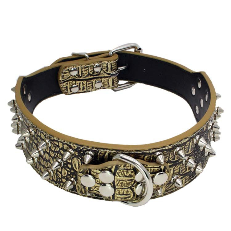 5cm Luxury PU leather pink dog - Outdoor Hunting Dog Collar review and price