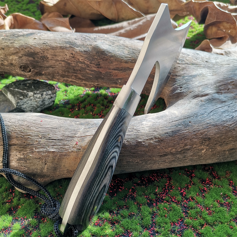 Wooden Handle Stainless Steel  - Hunting And Camping In Jungle review and price
