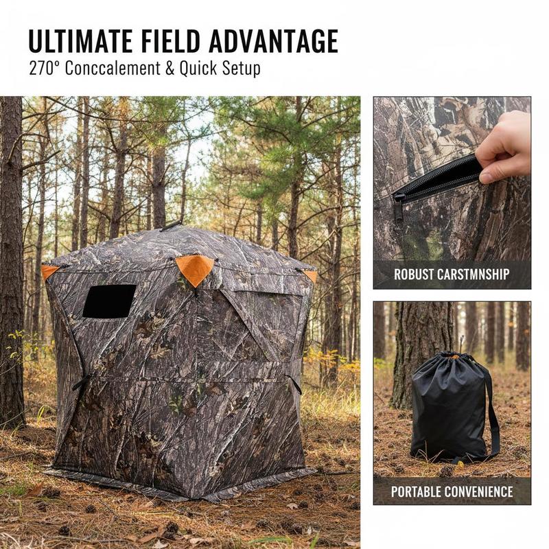 Ground Hunting Tent 60x60x66 I - Hunting & Outdoor Supplies Carterton Reviews review and price