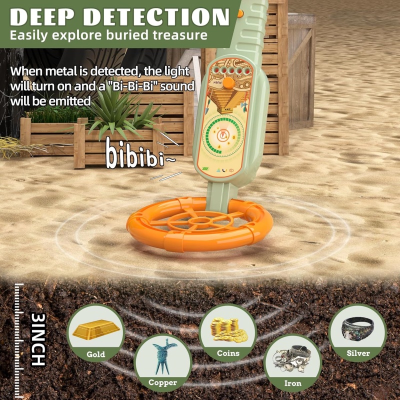 Kids Outdoor Metal Detector Ki - Outdoor Hunting Kit review and price