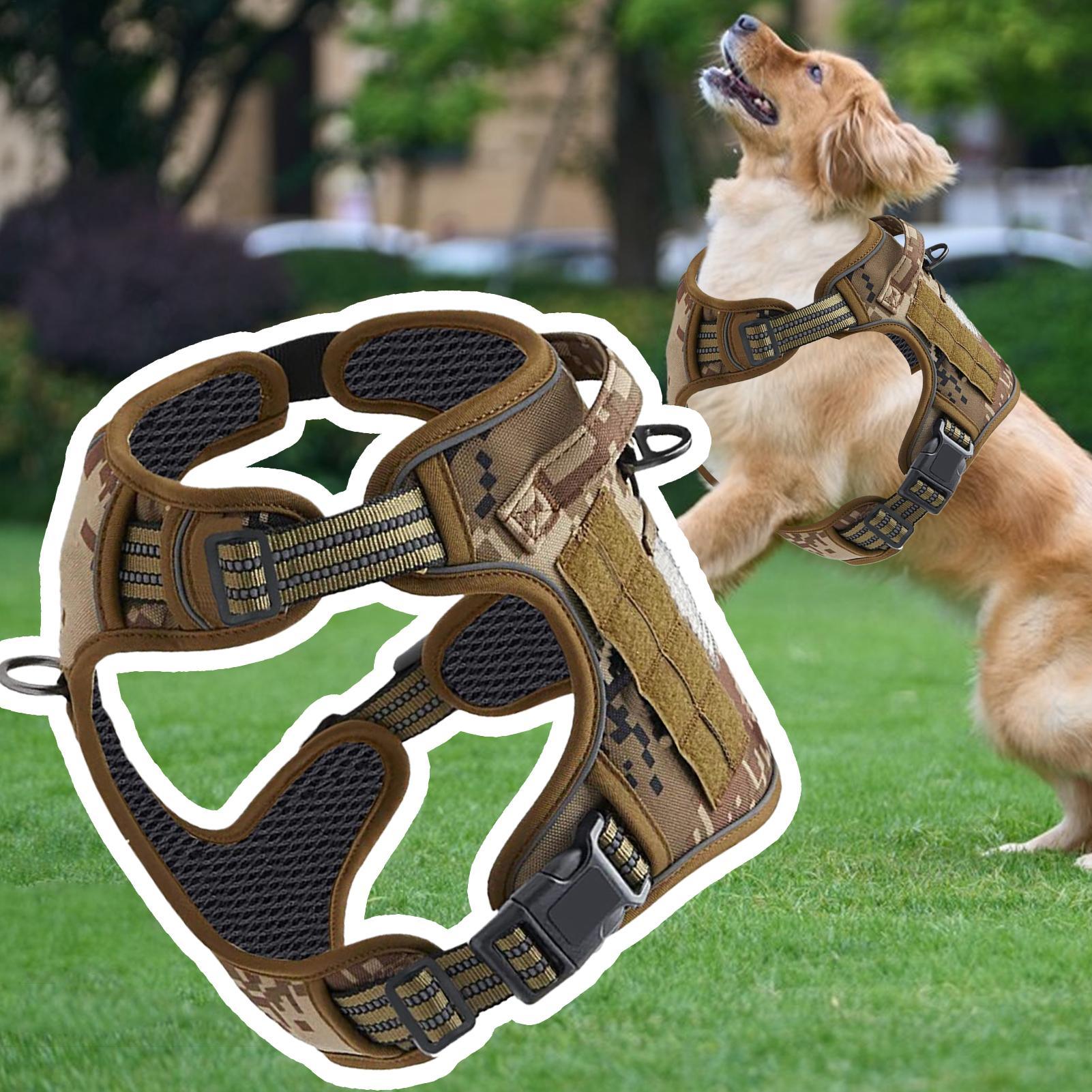 Dog Vest Harness Metal Buckle  - Outdoor Hunting Dog Collar review and price