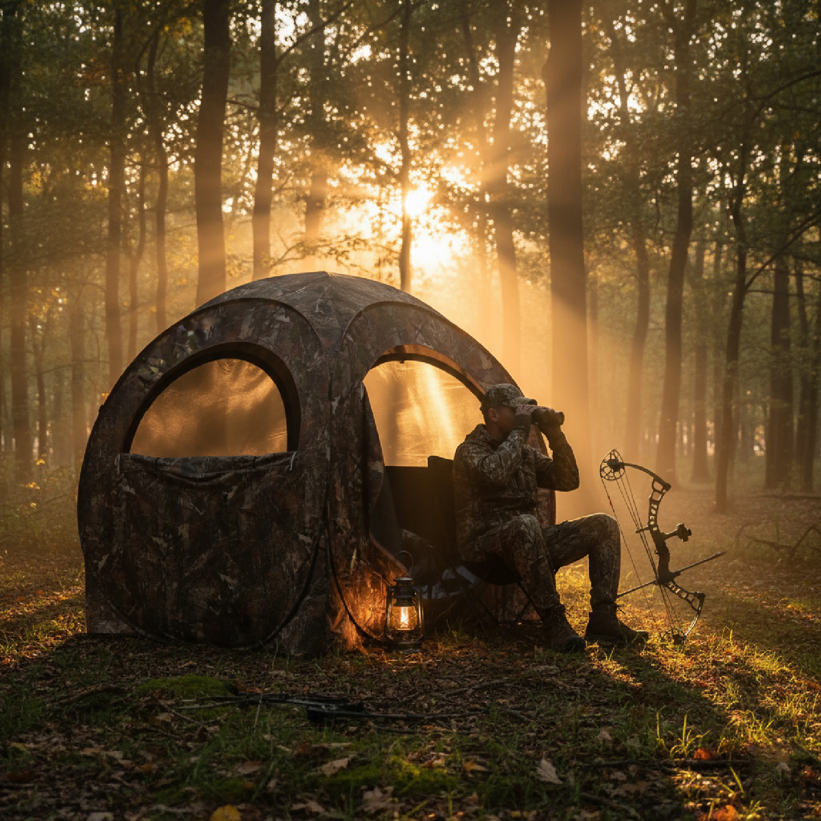 Camouflage Pop-Up Hunting Blin - Outdoor Hunting Blinds review and price